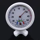 Мини-термометр и гигрометр в форме колокольчика для дома и офиса, белый круглый цифровой прибор для измерения температуры, для дома и улицы