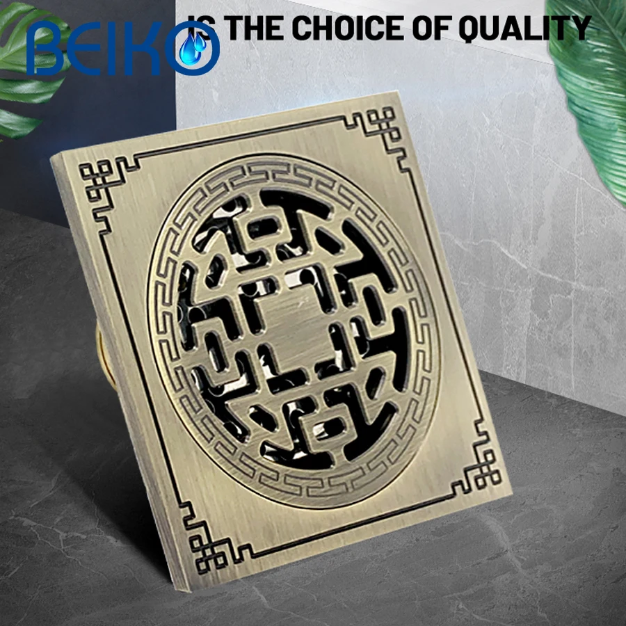 Еврокупер дренаж для пола античная латунная дренажная решетка душа тропический