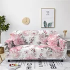 Эластичный чехол для дивана с цветочным рисунком, 1234, секционный эластичный чехол для дивана с цветами для гостиной L-образной формы, противоскользящий чехол для дивана