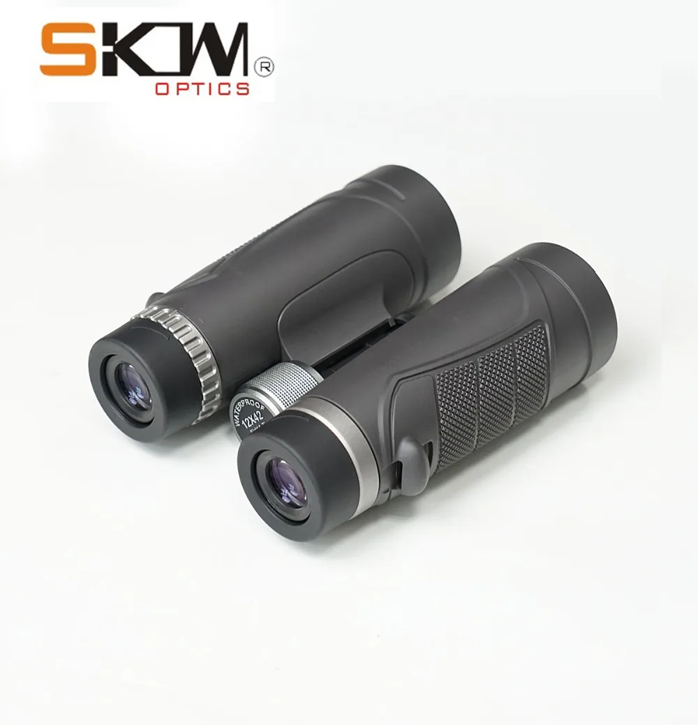SKWoptics 12x42 бинокль наблюдение за птицами, охота с фазовым покрытием Водонепроницаемый Bak4, Fogproof