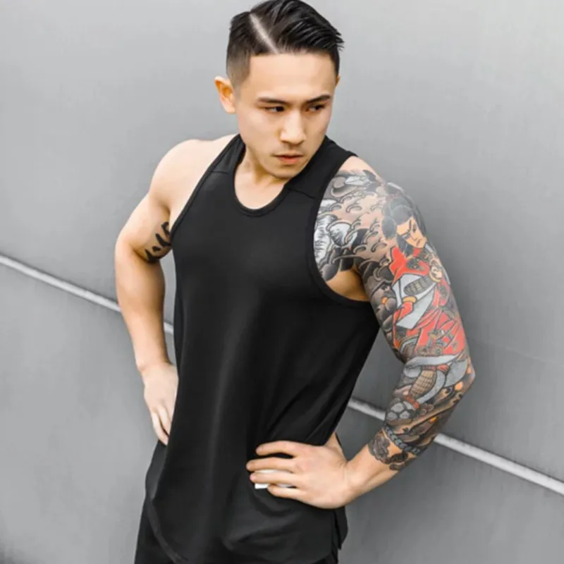

New Men Apparel Sleeveless Cotton Tank Tops Male Gyms Fitness Bodybuilding Summer Clothing Casual Fashion Basketball Vests Top