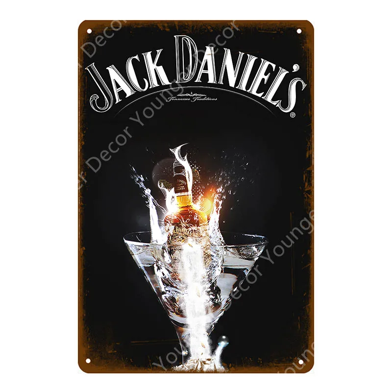 YD5032AI Jim Black Beer Jennessee виски винтажные металлические знаки Наклейка на стену для бара паба клуба человек пещера декоративные тарелки Олово плакат YI-067 - Цвет: YD5032AI