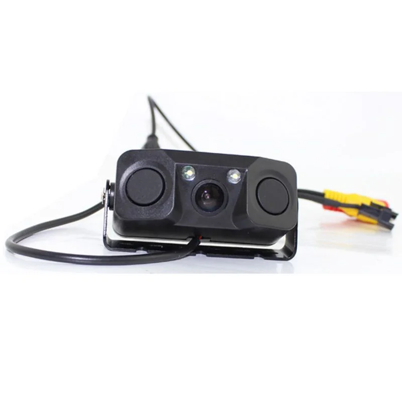 Камера заднего вида Три в одном радар с 2 датчиками радара ночное видение HD