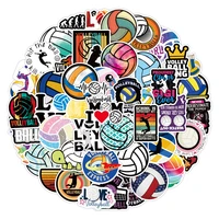 10 30 50 PCS New Volleyball Doodle Graffiti Waterproof Sticker Motorcycle Phone Computer Luggage Fridge Notebook Helmet Guitar
