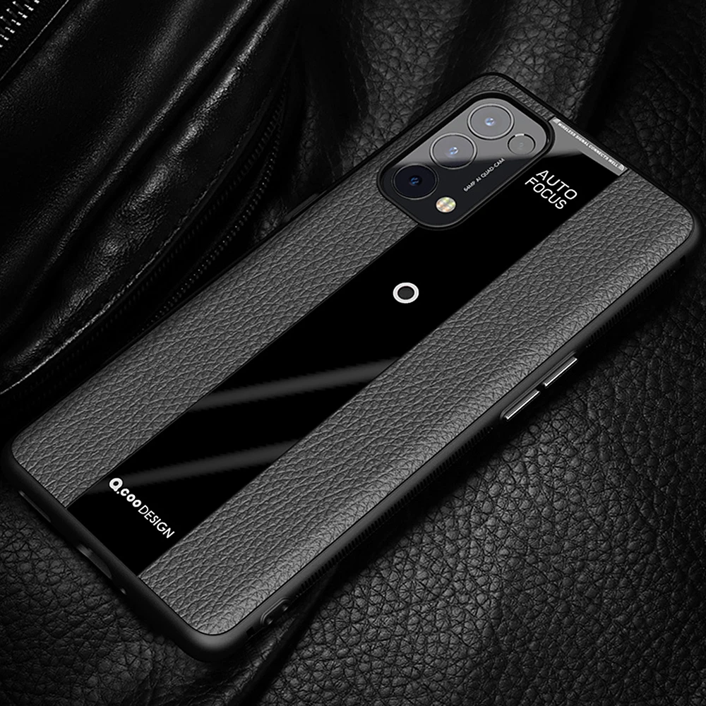 

Reno 5 Luxury Carbon Fiber Silicone Phone Case For OPPO Find X3 Lite Ultra-thin Non-slip Protection Cover Coque For Reno5 Pro+