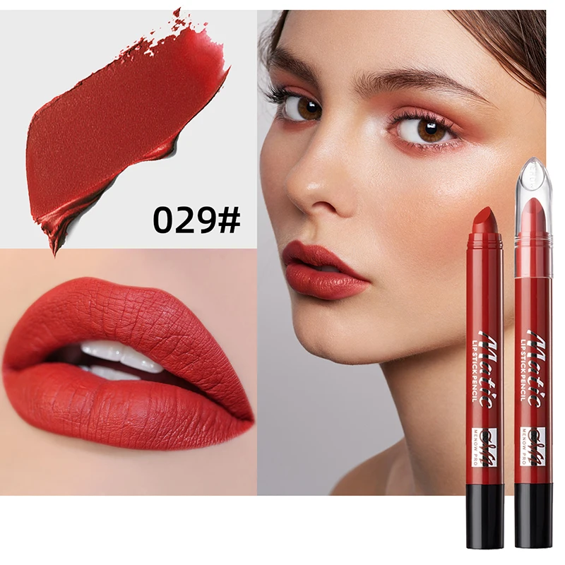 MENOW 6-color матовая тумана Kiss Proof вращающаяся губная помада ручка L549