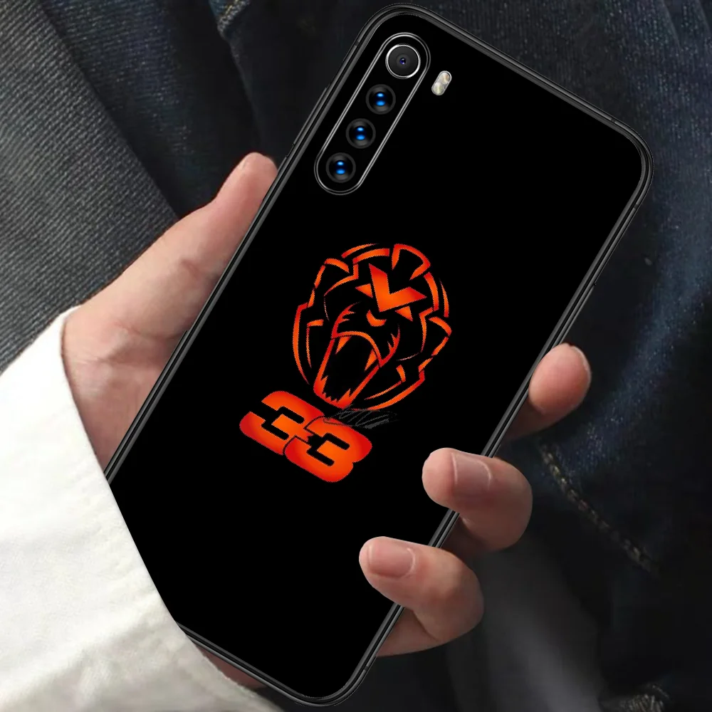 

F1 Racer 33 Number Phone Case For XIAOMI Redmi Note 5 7 8 T 9 6A 7A 8A 9S K 20 30 Pro black Cover Trend Cell Silicone Shell 3D