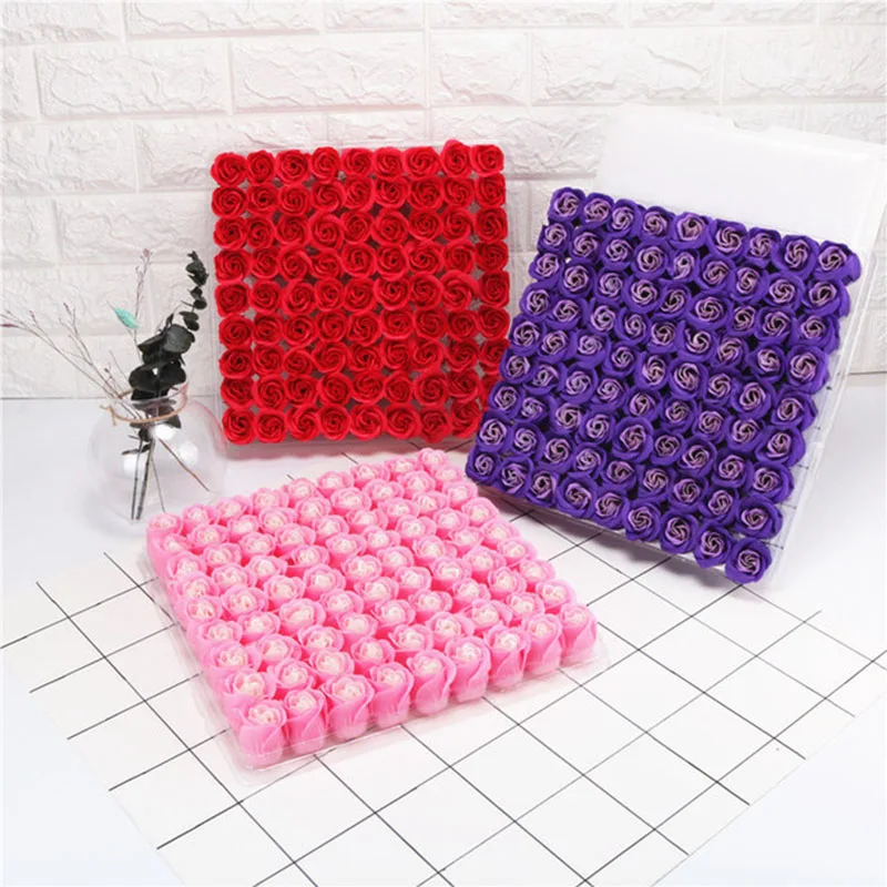 

Soap Flower Simulation Flower Soap Flower Rose Flower Head Thickening Without Base Three-Layer Rose Soap Flower