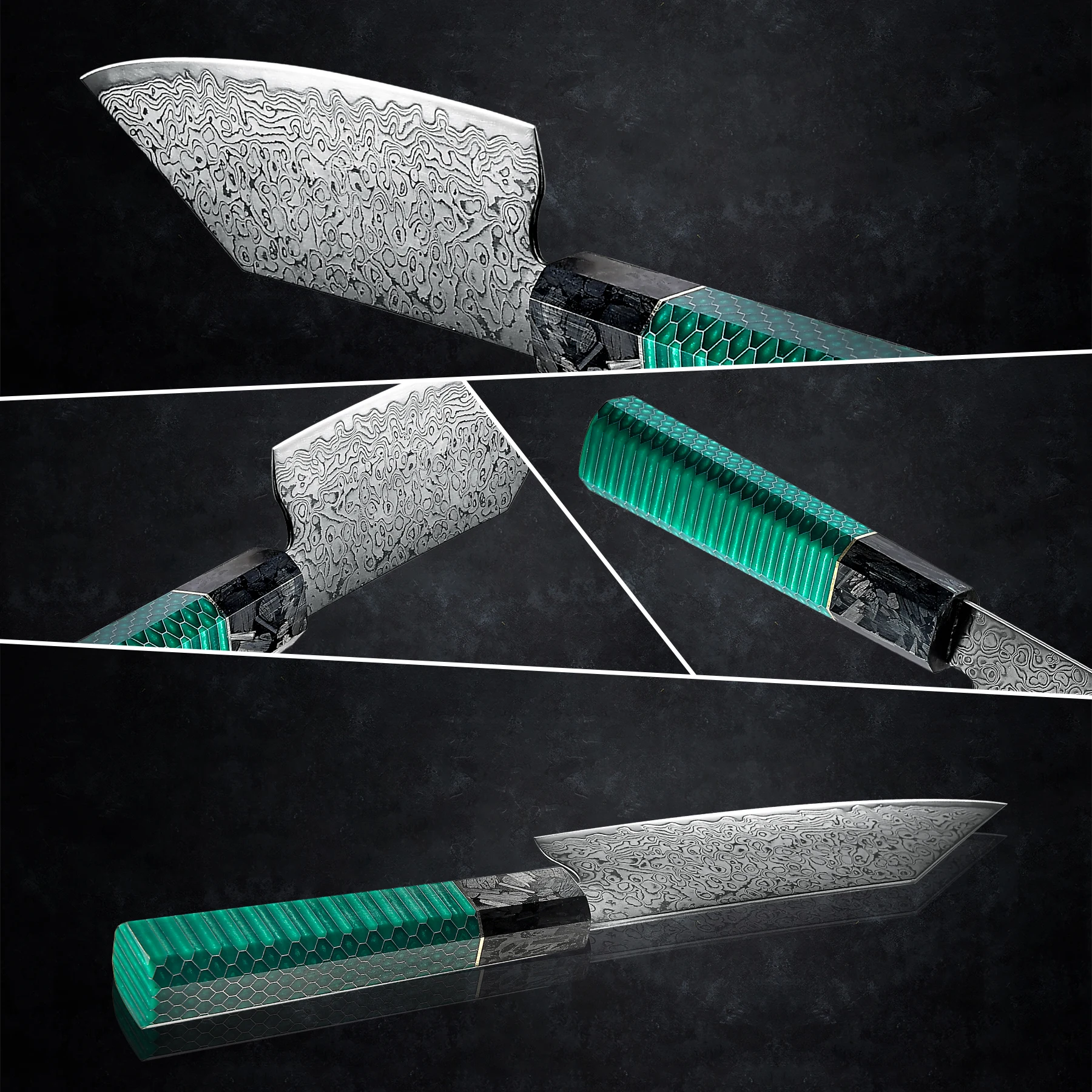 Профессиональный кухонный нож Grandsharp 5 дюйма искусственная японская Дамасская