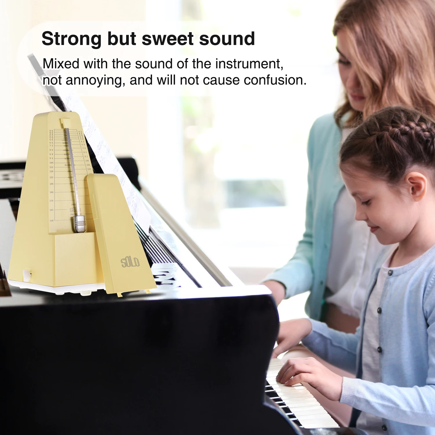 Соло S-320 Универсальный механический метроном ABSMaterial для гитары скрипки пианино