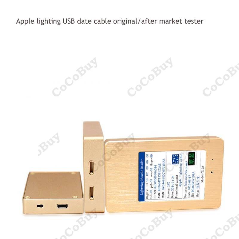 Кабель Apple Lightning считыватель информации мини USB кабель детектор телефон зарядный кабель тестер для Indendifying