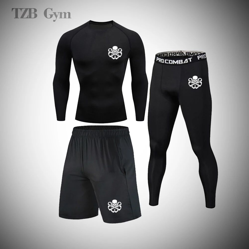 

Rashguard Cycling Running Sportswear Gym MMA Muay Thai Fighting Training Fitness Sweatshirt Men's Jogging Basketball Tights