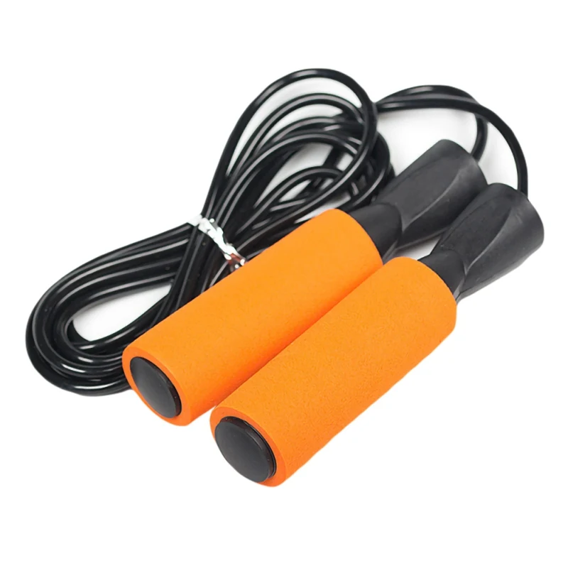 Orange Скакалка Из ПВХ регулируемые спортивные упражнения для снижения веса тренировочная скорость Скакалка с противоскользящей пеной ручкой 12 - Color: Orange