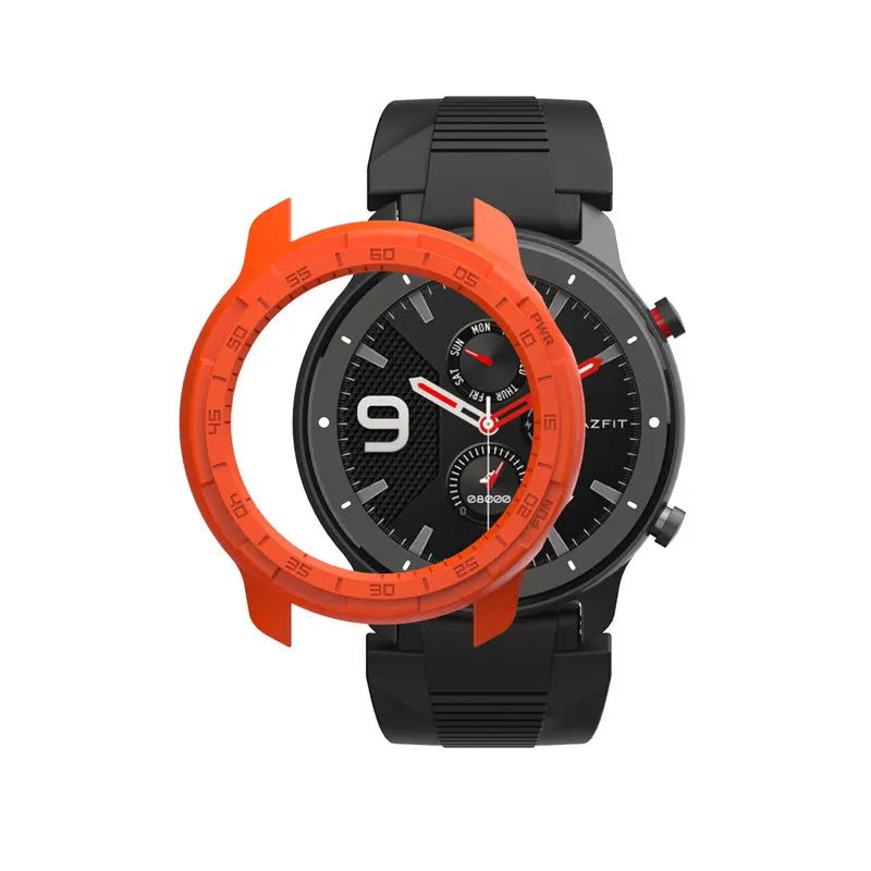 orange only case Жесткий защитный чехол для Amazfit Bip GTS GTR 42 мм 47 мм протектор для часов Huami Bip Lite аксессуары для умных часов SIKAI - Цвет: orange only case