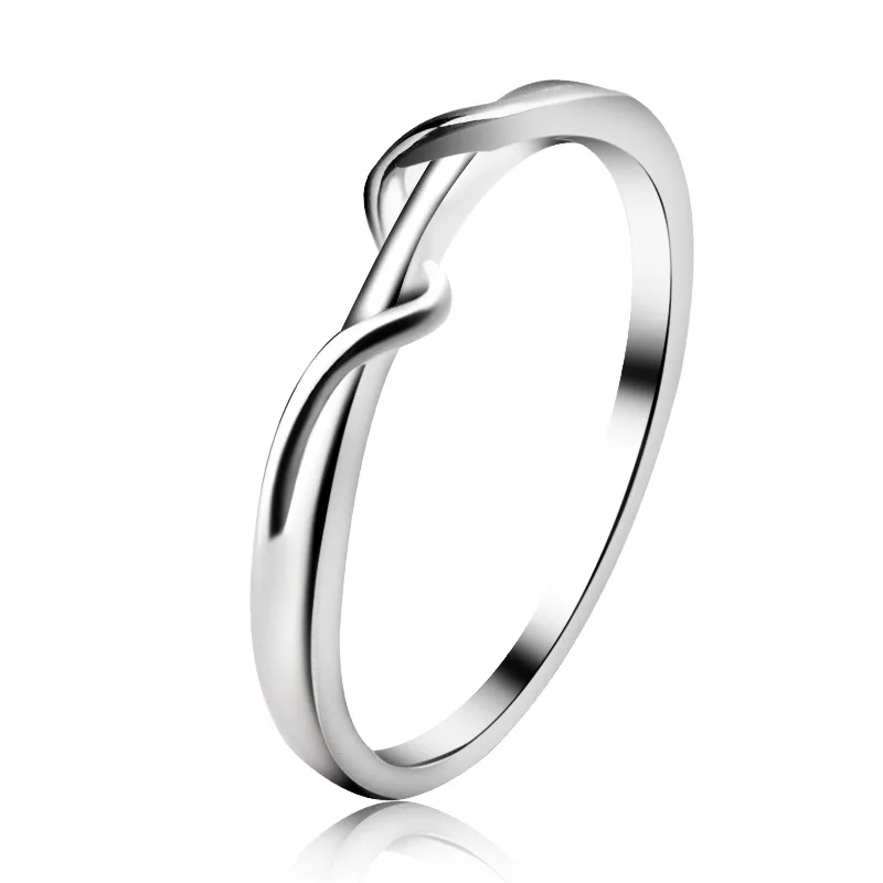 

Rice Bear 2021 spring and summer new cold wind light luxury simple line ring women s925 sterling silver fashion hundred