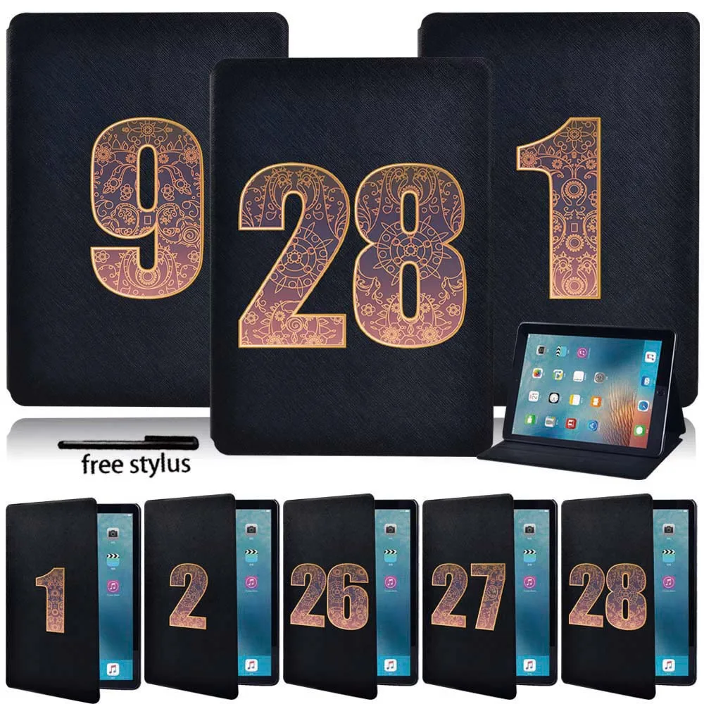 

Tablet Case for Apple IPad Air 4 A2072 A2316/Air 2 A1566/Air 3 10.5" A2123/ Air1 A1474 Anti-Dust Leather Protective Cover+Stylus