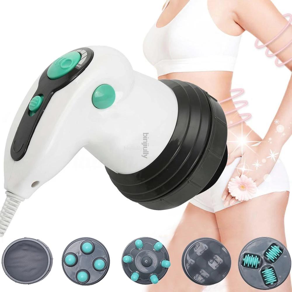 

6 in 1 Full Relax Tone Spin Body Massager 3D Electric Full Body Slimming Massager Roller Cellulite Massaging Smarter Device