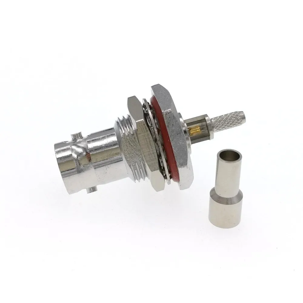 

10PCS BNC Female Crimp Plug For RG316 RG174 LMR100 Coaxial Cable