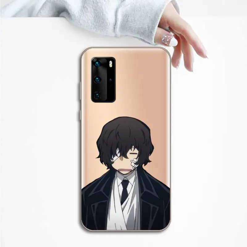 

Bungo Stray Dogs Phone Case Transparent for Huawei P20 P30 P40 lite pro P smart 2019 honor 8x 10i