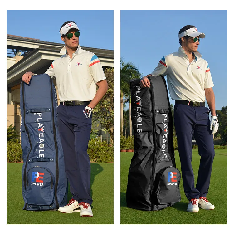 PLAYEAGLE Golf Aviation Bag with Wheels Strong Nylon Collapsible Design Plenty of Storage For Travel | Спорт и развлечения