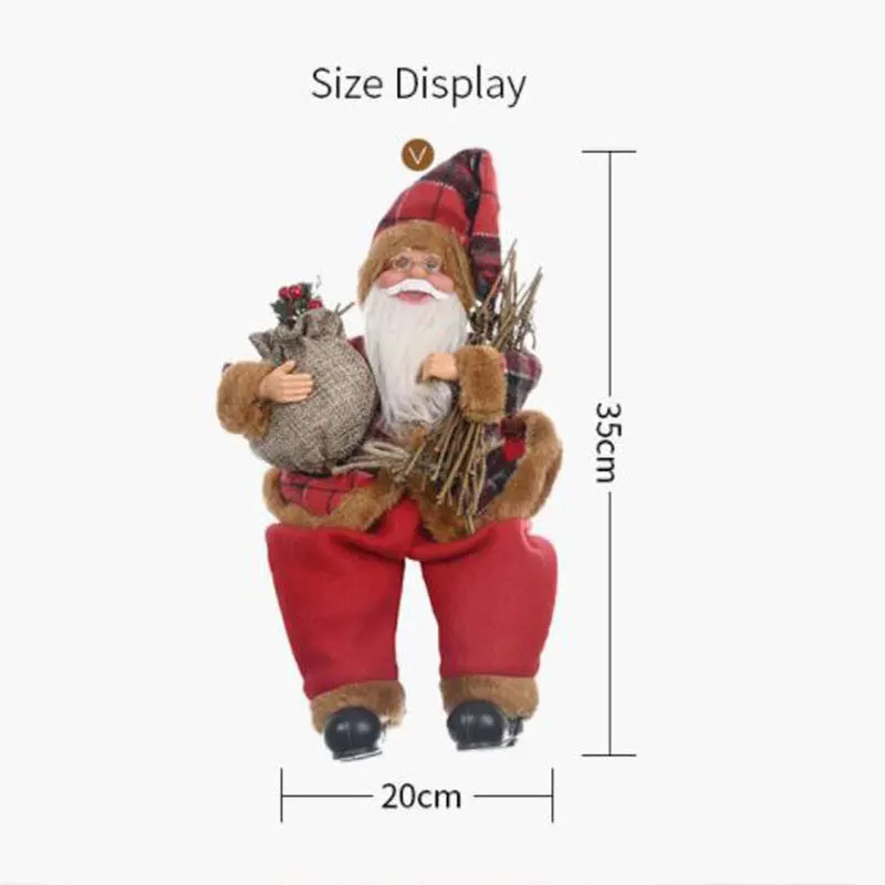 Кукла Санта Клауса 2020 Рождественская елка орнамент рождественские украшения для
