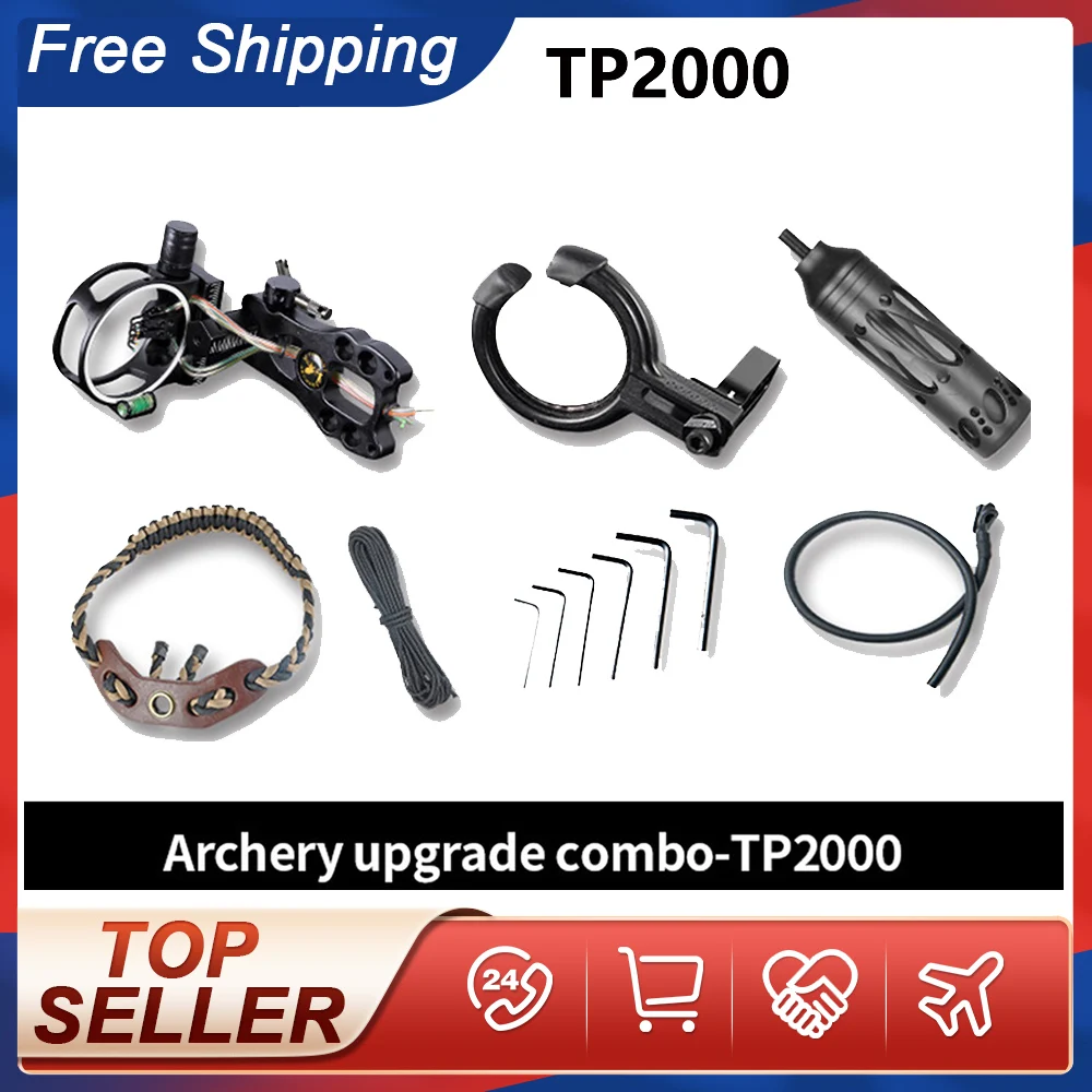 

Topoint TP2000 Archery Upgrade Combo Basic Kits Bow Sights Arrow Rest Bow Stabilizers Bow Slings Peep Sights