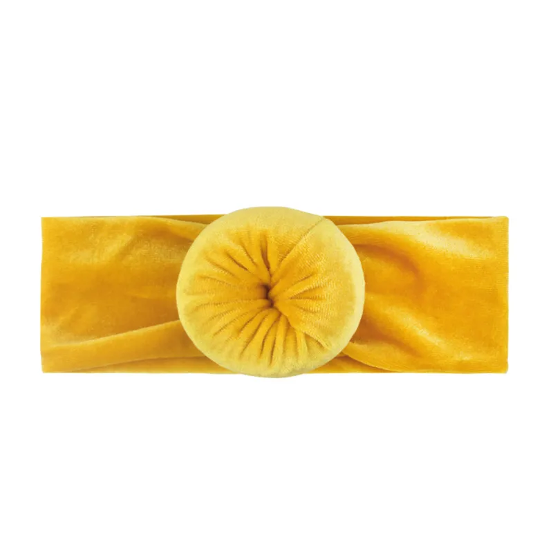 Toddler Baby Velvet Solid Knot Ball Headdress Accessories Headwrap Headband Heandwear | Мать и ребенок