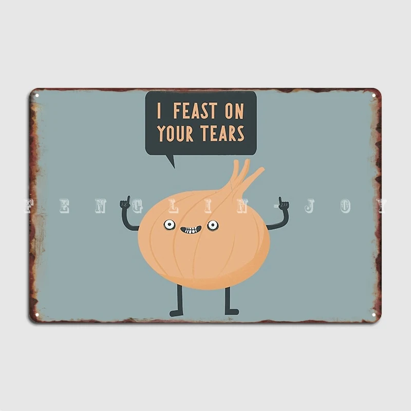 

Я праздновала ваши слезы! Металлический плакат, эмблема, клуба, бар, изготовление на заказ, украшение гаража, оловянный плакат