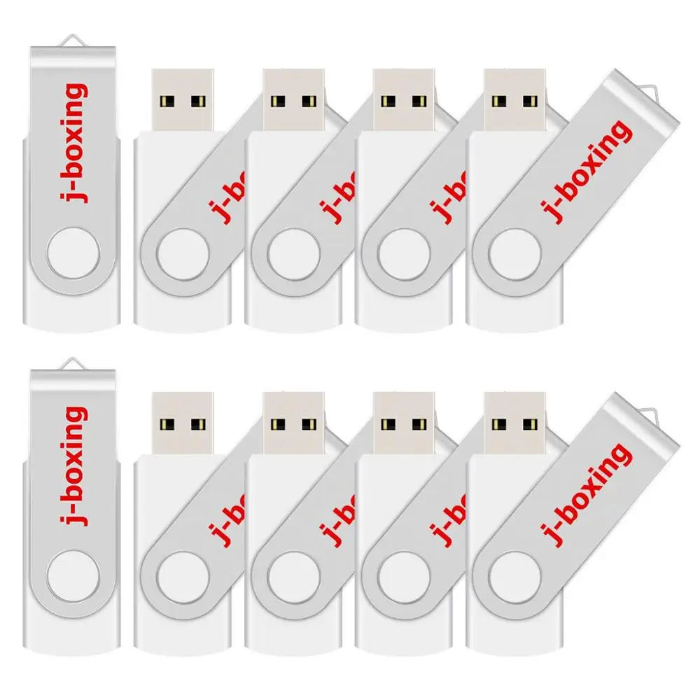 J-бокс 10 шт. 16 ГБ USB флеш-накопитель металлическая вращающаяся карта памяти поворотный флеш-накопитель для хранения большого пальца компьютер ноутбук планшет многоцветный