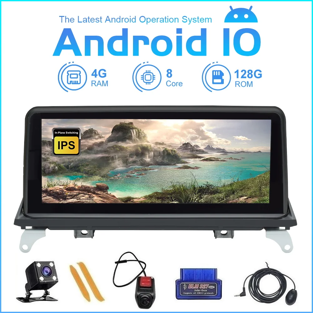 ZLTOOPAI 3G/4G SIM 8 ядер 6 ГБ 128 Android 10 Авто Радио мультимедийный плеер для BMW X5 E70 X6 E71 CCC CIC GPS