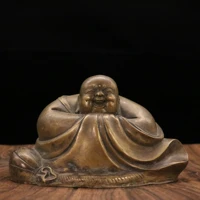8 tibetan temple collection old bronze patina embrace maitreya sitting buddha ornament town house exorcism