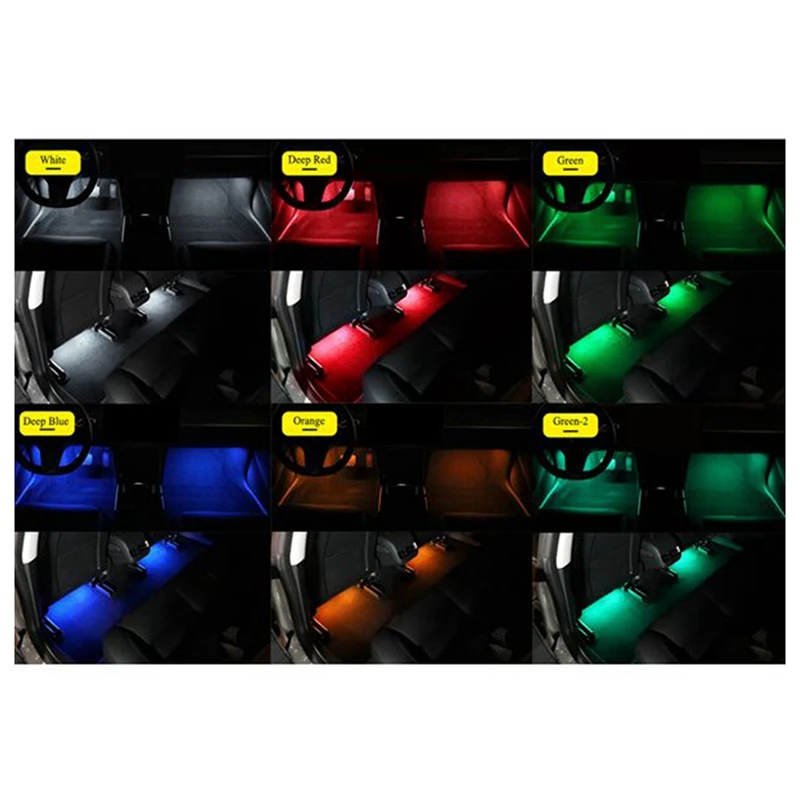 Harga Lampu Strip Interior LED Mobil, Kit Pencahayaan Sekitar Lampu Strip USB Lampu RGB Jarak Jauh Nirkabel Lampu Suasana Otomotif