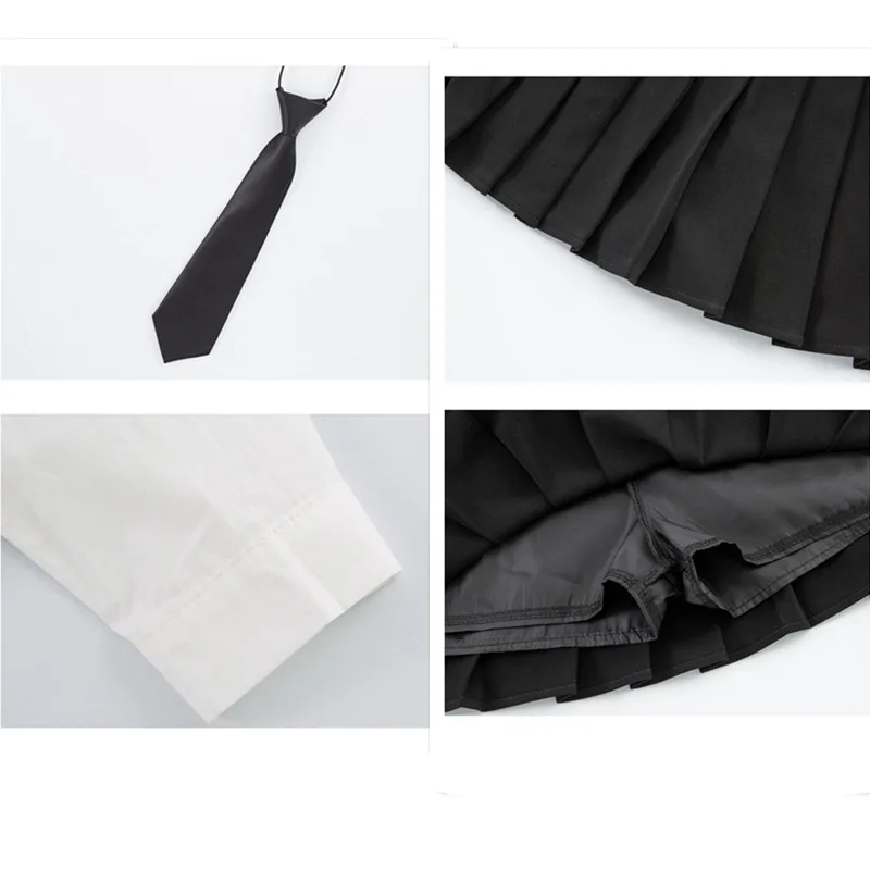 

2020 Spring Fall New Arrival Girls Fashion Clothes Set 2 Pieces Suit Tie Shirt Tops+Pleated Skirt Kids Sets Girls Clothes 4-14Y