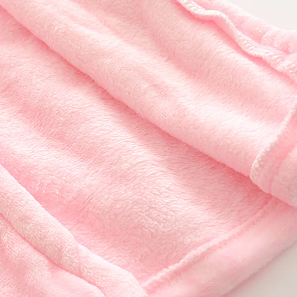 Детский Халат фланелевый для малышей детский купальный с капюшоном и длинными