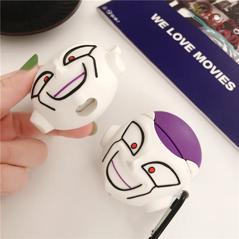 Для Apple AirPods 3D милый мультфильм японское аниме цельный череп пиратский чехол для Airpods 2 Беспроводные Наушники Earpods чехол