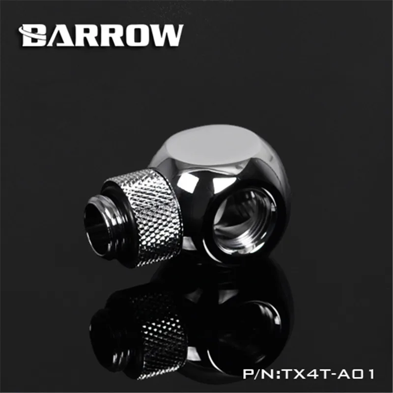 Barrow G1/4 Металлический кубический тройник с поворотом на 360 градусов 4 способа