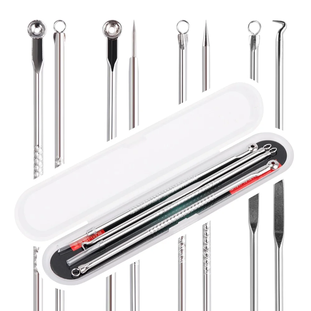 4 шт./лот игла для удаления прыщей удаление черных точек иглы ухода за здоровьем