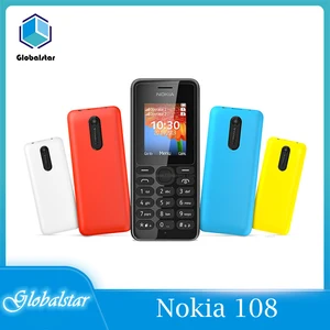 nokia 108 refurbished original nokia 108 fm radio dual sim cards good quality unlocked mobile phone refurbished free shipping free global shipping