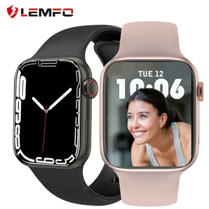 lemfo dt200 smart watch man women bluetooth call smartwatch iwo 13 pro heart rate monitor better than dt100 pro for men woman free global shipping