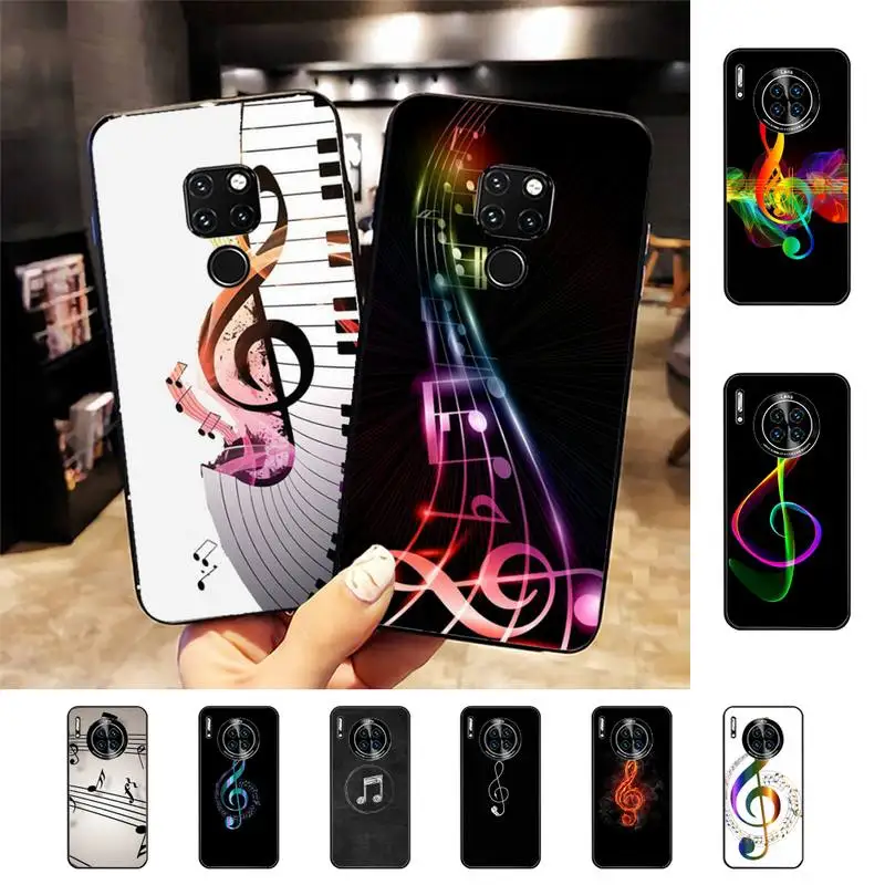 

Musical Notes Phone Case For Huawei Nova 3I 3E mate20lite 20Pro 10lite Luxury funda case
