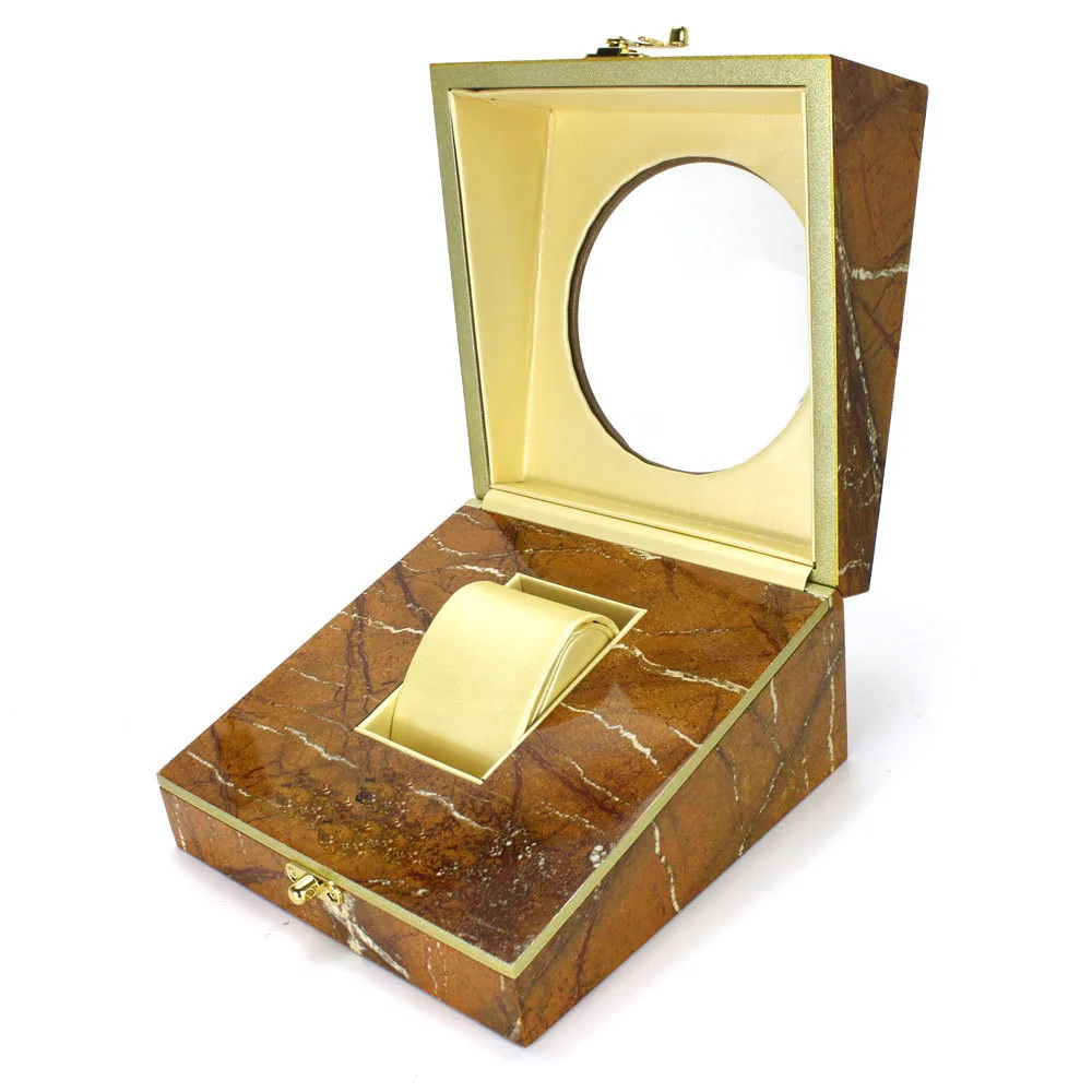 

Leather Watch Box Black Men's Watch Storage Boxes Case With Window Jewelry Women Gift Case Fashion Display Jewelry Gift Holder