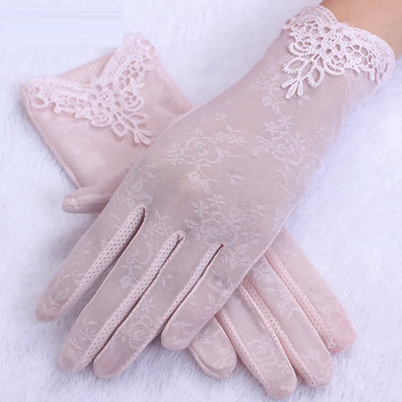 

Tartan Legend Sunscreen Gloves Women's Summer Thin Anti Ultraviolet Lace Riding Driving Sunscreen Hand Sleeve Ice Gloves