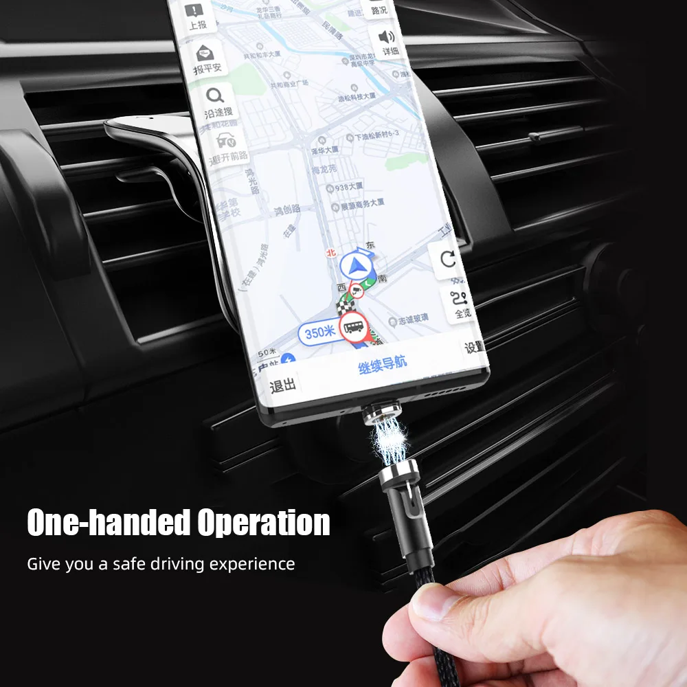 ! Вращающийся на 540 градусов Магнитный USB-кабель ACCEZZ кабель Micro USB Type-C магнитное