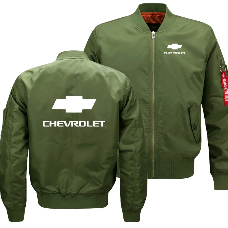 

Unisex Spring Autumn Warm Men's Sweatshirt Chevrolet Car Logo printing Casual Jacket Windproof Harajuku Men jackets