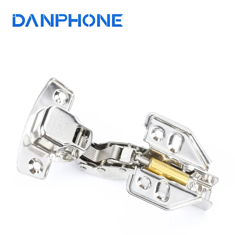 

DANPHONE 2 Pcs Hinge Furniture Fittings 304 Stainless Steel Bookcase Cabinet Wardrobe Hydraulic Buffer Hinges DIY Decoration