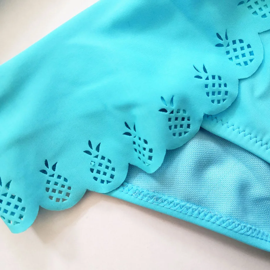 Купальный костюм для маленьких девочек с ананасовым принтом купальный открытым