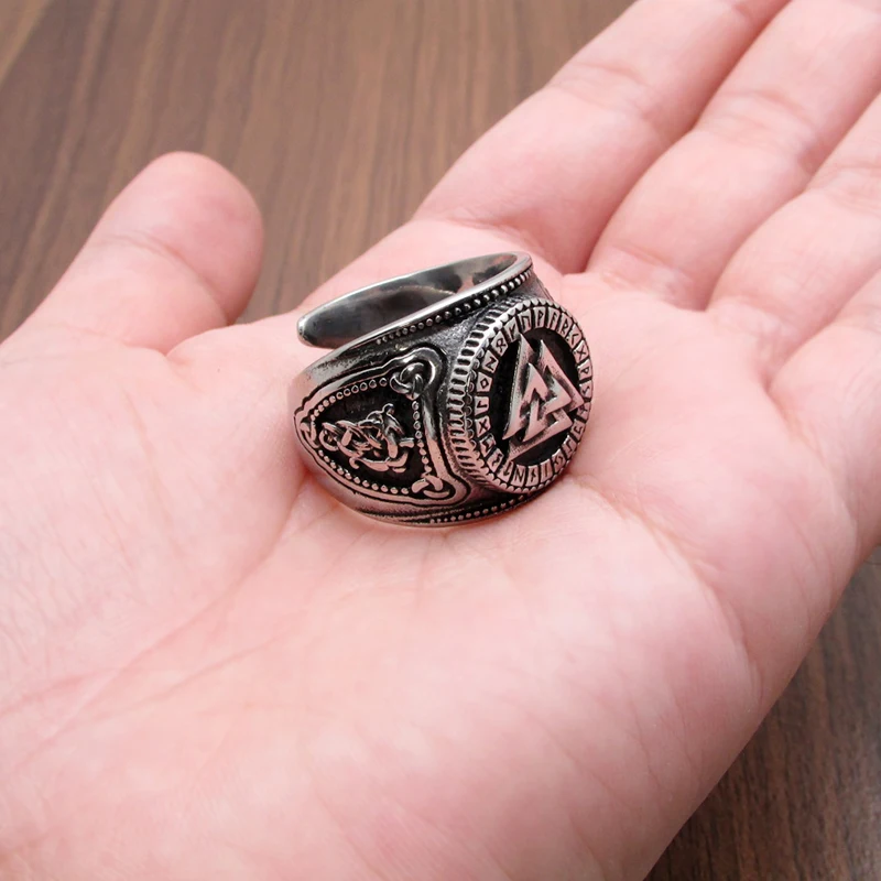 Бесплатная доставка Туфли в стиле панк Valknut Нержавеющая сталь серебро Цвет