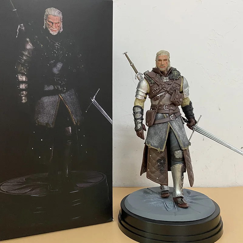 witcher ed 3 wild hunt wolf geralt action figure collectable model toys doll gift 24cm free global shipping