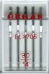 Иглы Organ для распошивальных машин №90 5шт. ELx705 | Дом и сад