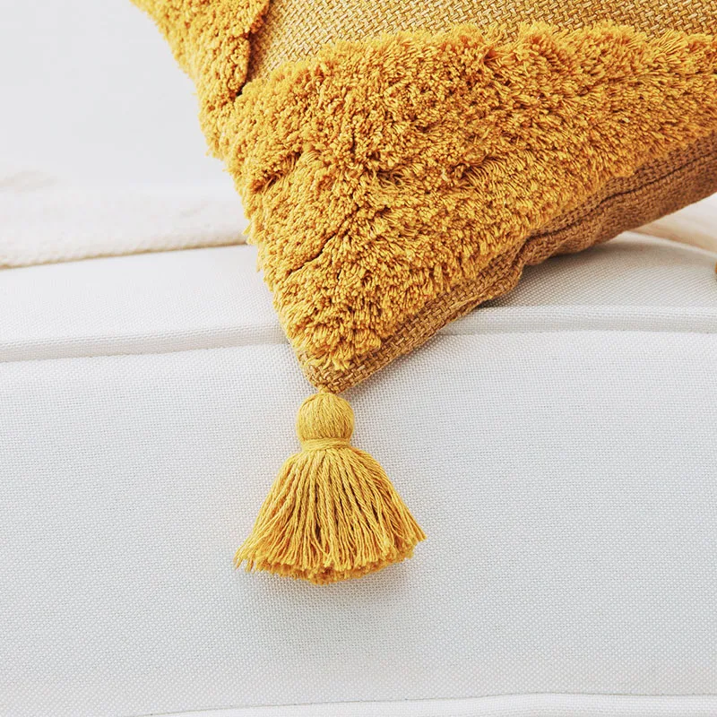 

Morocco Handmade Tufts pillow cover sofa chair bed Cushion cover christmas throw Pillow covers for home decor Noric pillow case